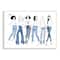 Stupell Industries Denim By Decades Female Fashion Jeans Blue White Wall Plaque